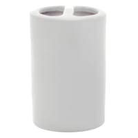 Crosby St Denn Grey Soft Touch Toothbrush Holder, 4.8"