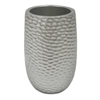Found & Fable Silver Hammered Tumbler, 4.5"