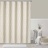 Providence Gold Lindsay Lattice Shower Curtain, 72"