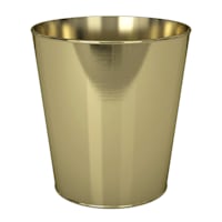 Providence Gold Metal Wastebasket, 10"