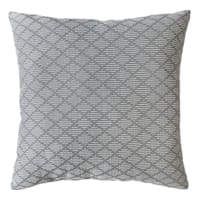 Grey Jacquard Diamond Textured Throw Pillow, 18"