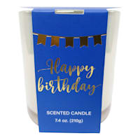 Blue Birthday Scented Jar Candle, 7.4oz