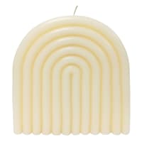 Ivory Unscented Rainbow Arch Candle, Large