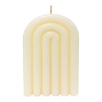 Ivory Unscented Rainbow Arch Candle, Small