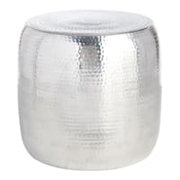 Found & Fable Lana Metal Accent Table, Metallic