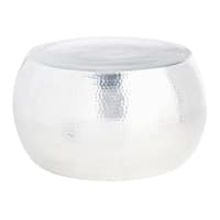 Found & Fable Lana Metal Coffee Table, Metallic