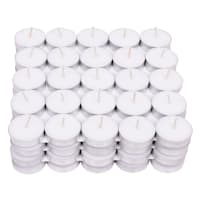 100-Pack White Unscented Tealight Candles