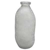 Ty Pennington Grey Frosted Glass Vase, 13"