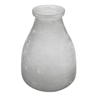 Ty Pennington Grey Frosted Glass Vase, 7.5"