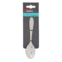 4-Piece Silver Stainless Steel Dinner Spoons