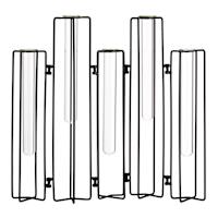 Ty Pennington 5-Piece Bud Glass Vase Set