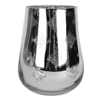 Found & Fable Silvery Mercury Glass Votive Candle Holder, 7"