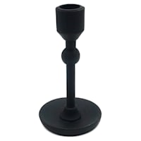 Black Taper Candle Holder, 6"