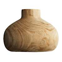 Ty Pennington Wooden Vase, 7"