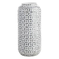 Tracey Boyd Grey Bamboo Capiz Bouquet Vase, 19"