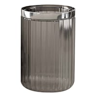 Honeybloom Smoked Glass Bath Tumbler, 5"
