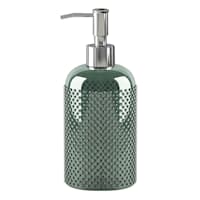 Honeybloom Green Bubble Glass Soap Dispenser, 8"