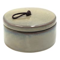 Ty Pennington Grey Round Ceramic Box, 4x2