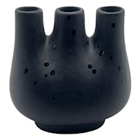 Tracey Boyd Black Contemporary Porcelain Vase, 4"