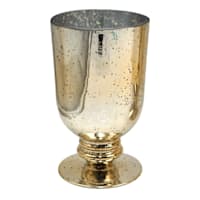 Providence Gold Distressed Mercury Glass Vase, 7.5"
