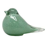 Tracey Boy Aqua Bubble Glass Bird, 6"