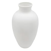 Ty Pennington White Glass Vase, 5"