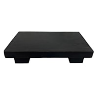 Black Wood Riser, 12x7