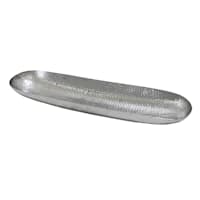 Found & Fable Silver Hammered Aluminum Serving Tray, 32"