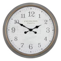 Grey Round Wall Clock, 30"