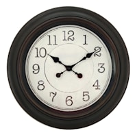 Bronze Round Wall Clock, 18"