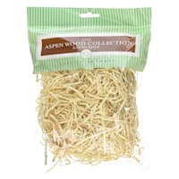 Natural Ribbon Cut Aspen Wood, Small