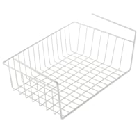 White Undershelf Storage Basket, Medium