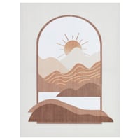 Sunset Window Canvas Wall Art, 12x16