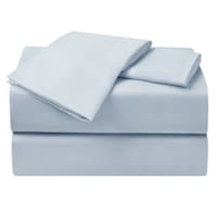 4-Piece Light Blue Microfiber Essential Sheet Set, Queen