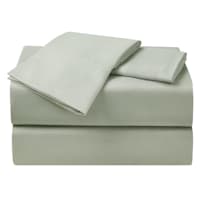 4-Piece Sage Green Microfiber Essential Sheet Set, Queen