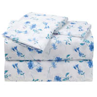 3-Piece Folksy Floral Print Microfiber Essential Sheet Set, Twin