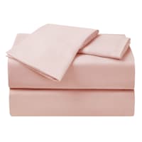 4-Piece Pink Antimicrobial Cooling Microfiber Sheet Set, Twin