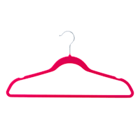 10-Pack Velvet Hanger Sets, Fuchsia