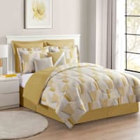 8-Piece Skylar Yellow Essential Comforter Set, King