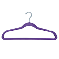 10-Pack Velvet Hangers Set, Purple