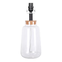 Clear Glass Small Lamp Base, 16"