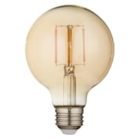Amber Edison Round Bulb, 1-Pack