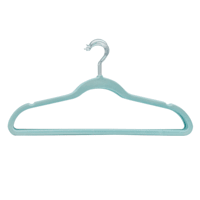 10-Pack Velvet Hangers Set, Sky Blue