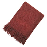 Beverly Poseidon Red Throw Blanket, 50x60