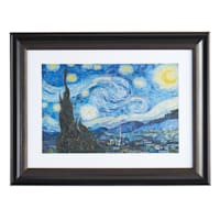 Glass Framed Starry Night Print Wall Art, 28x22