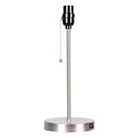 Silver Metal Task Lamp with USB Port, 14"