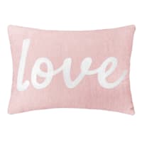 Tiny Dreamers Love Script Throw Pillow, 12x16