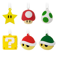 6- Piece Mini Super Mario Character Ornament Set