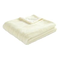 Crosby St. Kate White Faux Fur Throw Blanket, 50x60