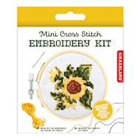 Mini Cross Stitch Embroidery Kit - Sunflower